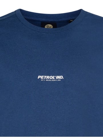 Petrol Industries T-Shirt mit Logo Tropicrush in Blau