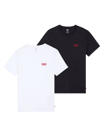 Levi´s T-Shirt 2er Pack in Schwarz/Weiß