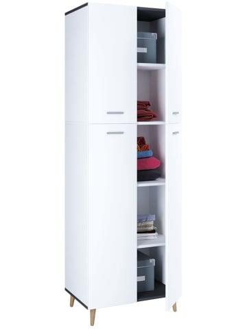 ebuy24 Kleiderschrank Landos 2 Weiß 60 x 39 cm