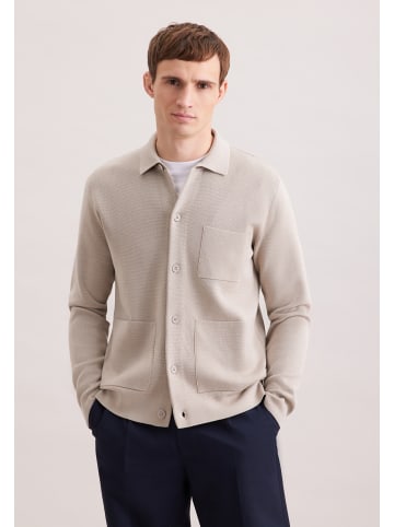 Seidensticker Strick-Jacke Regular in Beige