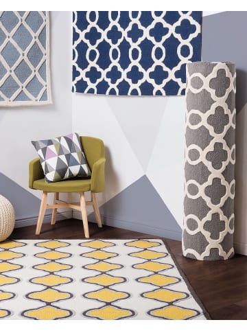 Beliani Kurzflor ZILE in Grau - (W) 140 x (H) 1 x (L) 200 cm