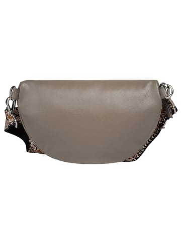 Bruno Banani Gürteltasche echt Leder in grau