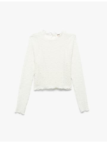 KOTON BLUSE LS in Beige