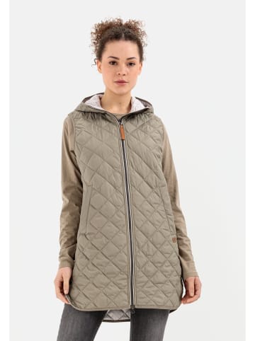Camel Active Steppweste aus recyceltem Polyester in Khaki