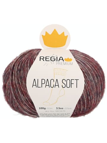 Regia Handstrickgarne Premium Alpaca Soft, 100g in Berry meliert