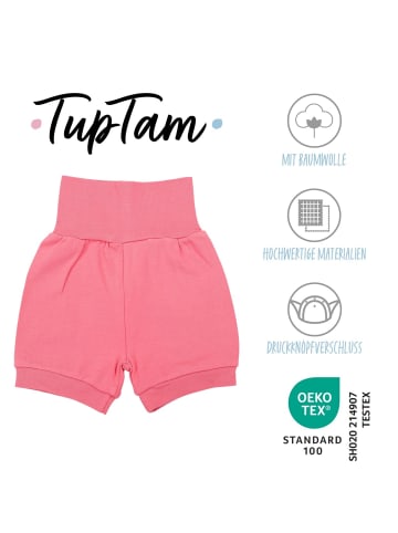 TupTam Baby Mädchen Kurze Pumphose 3er Pack in grau/pink