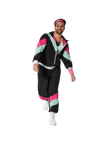 tectake Retro-Trainingsanzug, auch 80er-/90er-Jahre-Jogginganzug, Gr. XXL