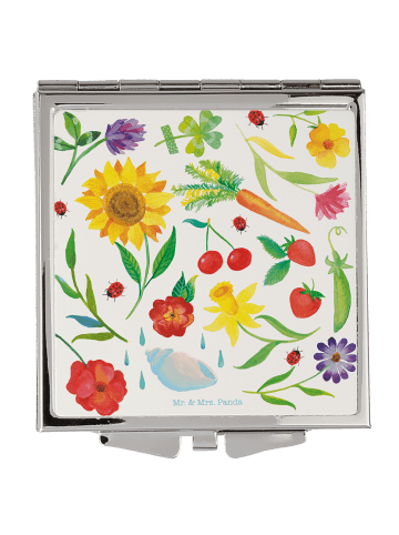 Mr. & Mrs. Panda Klappbarer Spiegel Sommer mit Spruch in Bunt