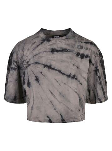 Urban Classics Cropped T-Shirts in black/asphalt