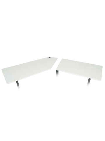 MCW Tischplatte für Eck-Schreibtisch D40, Weiß