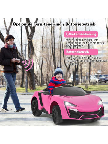 COSTWAY 12V Elektroauto von 3-8 Jahren in Rosa