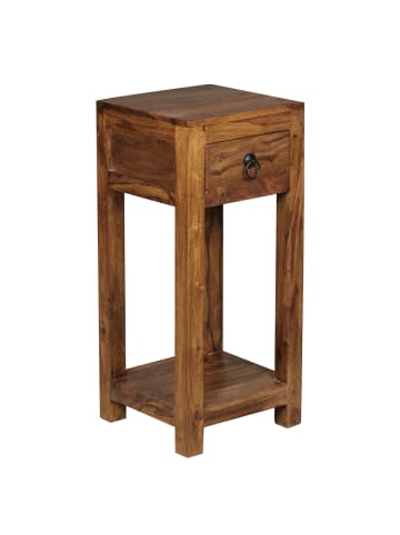 KADIMA DESIGN Beistelltisch | Sheesham, 68cm, Schublade, Massivholz