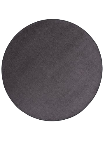 Snapstyle Velours-Teppich Joy Rund in anthrazit