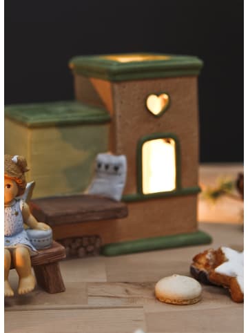 Goebel Kerzenhalter " Wärmender Kamin " in Bunt