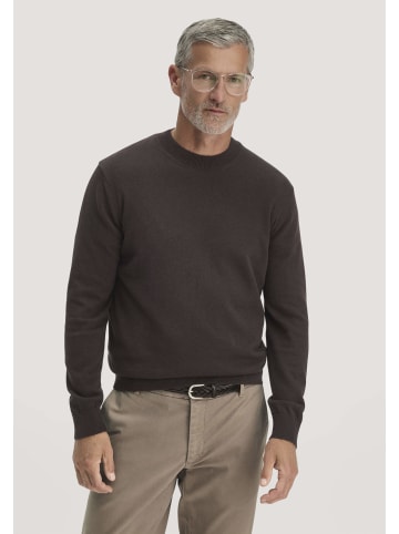 Hessnatur Strickpullover in kaffeebraun