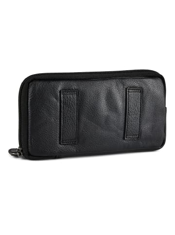 Greenburry Vintage Gürteltasche Leder 19 cm schwarz