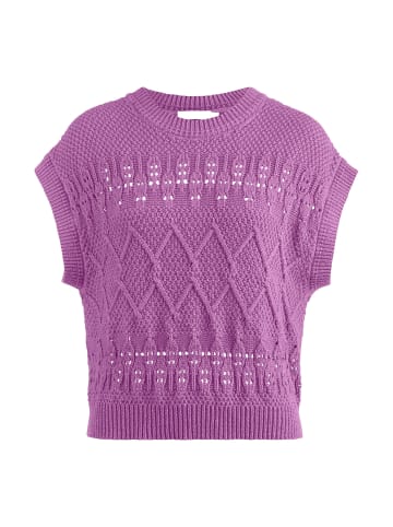 Hessnatur Strickpullover in purpurlila