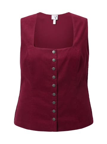 Ulla Popken Trachtenbluse in weinrot