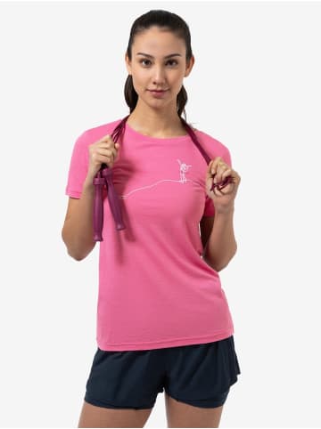 super.natural Merino T-Shirt in rosa