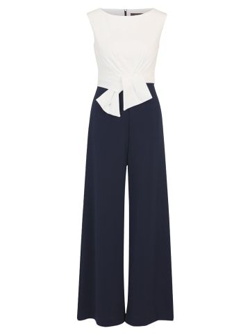 Vera Mont Jumpsuit mit weitem Bein in Dark Blue/Cream