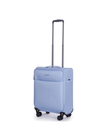 Stratic Stratic Light Plus 4 Rollen Kabinentrolley 55 cm in light blue