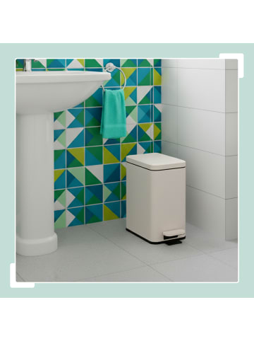 relaxdays Mülleimer in Beige - 10 Liter