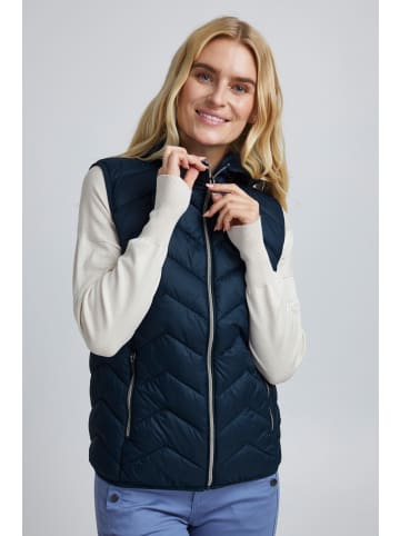 Fransa Steppweste FRBAPADDING 6 Waistcoat - 20610133  Steppweste mit Kapuze in blau