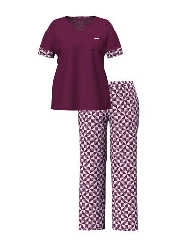 Ulla Popken Pyjama in dunkel beere