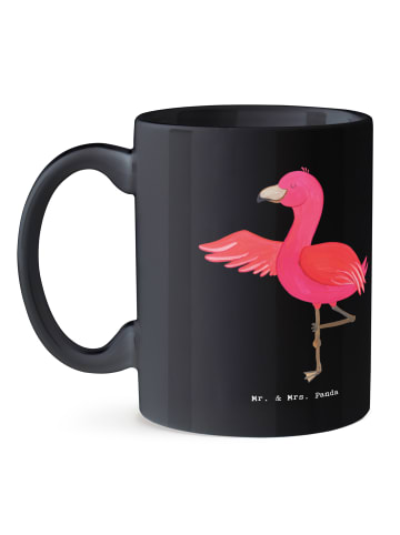 Mr. & Mrs. Panda Becher Yoga BalanZeichen mit Spruch in Schwarz