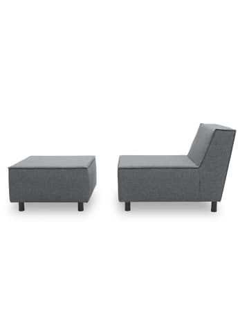 58 aufm Kessel GARTENLOUNGE Set 1 Brandie 146x77x176 mit Outdoorbezug in dunkelgrau
