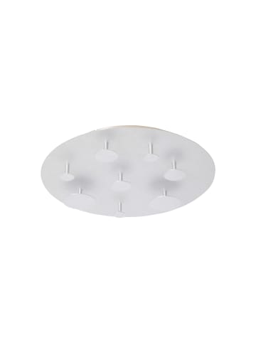 näve LED Deckenleuchte "FIRENZE" in silber - (L)50 cm x (B)50 cm x (H)8 cm - EEK G