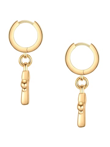 Yokoamii Ohrringe Libelle aus Metall-Legierung in gelbgold