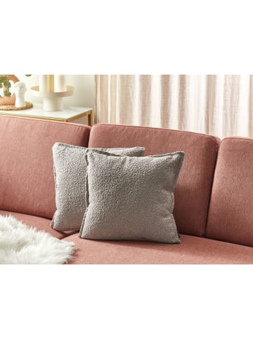 Beliani 2er-Set Dekokissen SENECIA in Beige