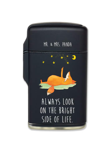 Mr. & Mrs. Panda Outdoor Feuerzeug Fuchs Sterne mit Spruch in Schwarz