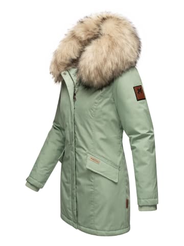 Navahoo Wintermantel Cristal in Smokey Mint