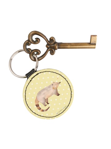 Mr. & Mrs. Panda Anhänger Nasenbaer ohne Spruch in Gelb Pastell