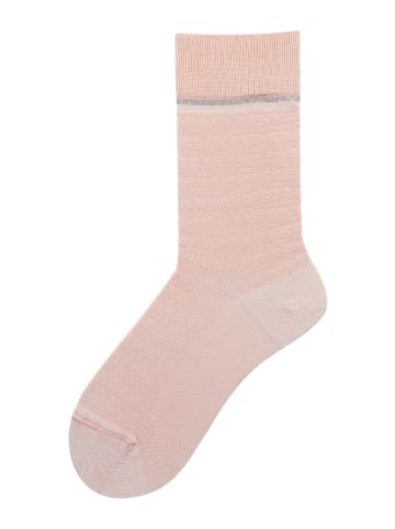 Kunert Socken Fine Love gemustert in holiday-rose
