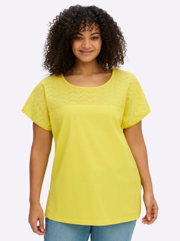 sheego Kurzarm-Shirt in limone