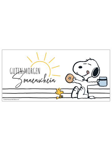 Snoopy The Peanuts Tasse Snoopy - Sonnenschein -  320 ml in weiß