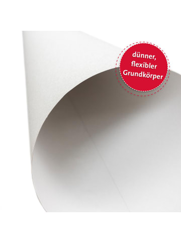 Schultüten-Rohling klein 35 cm in Grau