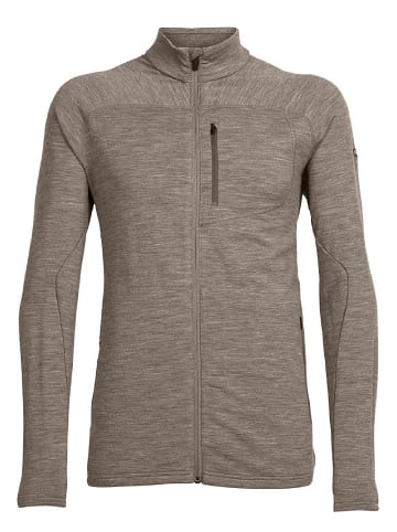 icebreaker Sweatshirt Mens Mt Elliot LS Zip in Hellbraun