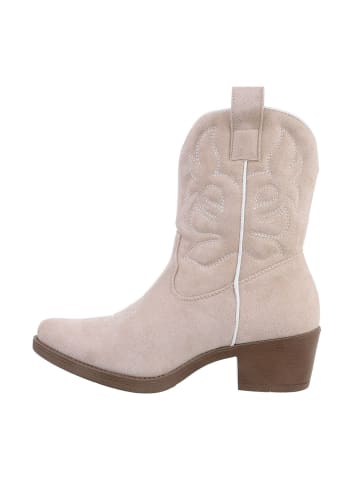 Ital-Design Stiefelette in Beige