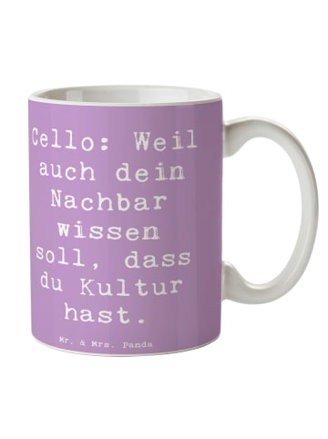 Mr. & Mrs. Panda Trinkbecher Spruch Zeichenllo Kultur mit Spruch in Lavendeltraum