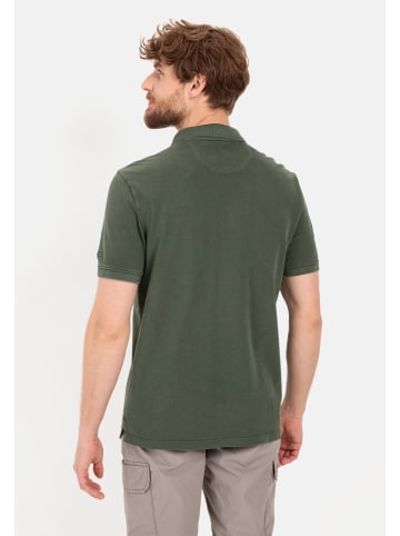 Camel Active Piqué Poloshirt aus zertifiziertem Organic Cotton in Dunkelgrün