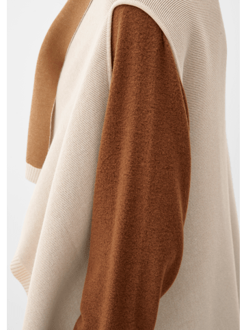 s.Oliver Poncho keine Ärmellänge in Beige