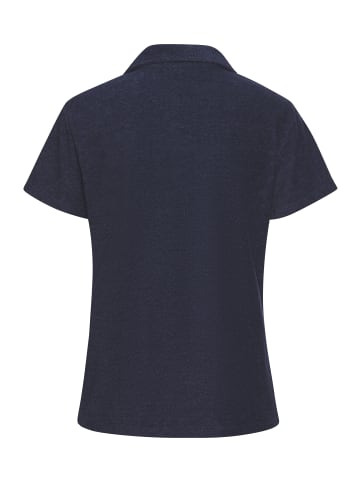 Vivance Poloshirt in dunkelblau meliert