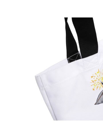 Mr. & Mrs. Panda Henkeltasche Fledermaus Zauberer mit Spruch in Weiß