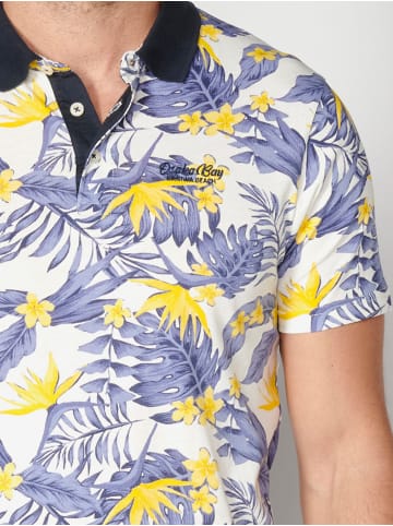 KOROSHI Kurzarm-Polo in weiß