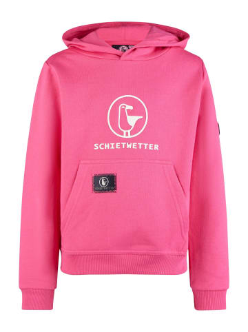 SCHIETWETTER Hoodie "Logoprint Toni" in pink/white