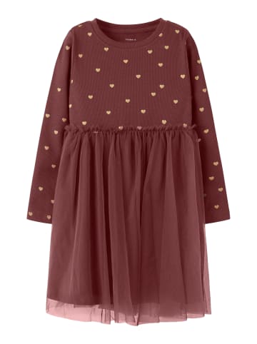 name it Jerseykleid Tüllrock in wild ginger